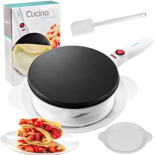 Crepe Maker Non Stick - CucinaPro Cordless Crepe Maker with Recipe