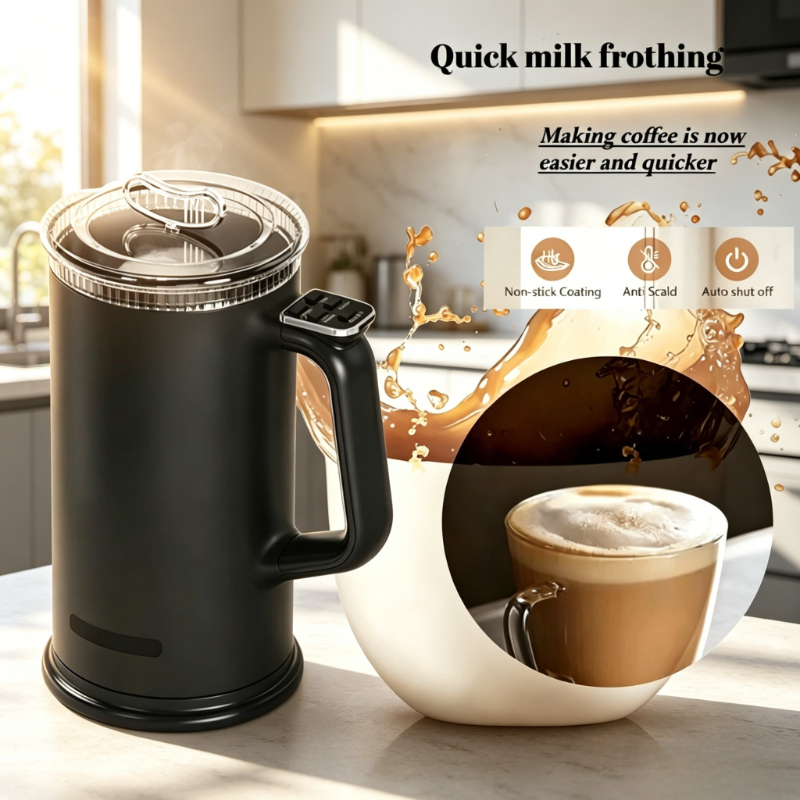 Kitchen Appliances Ideas - Foamer 4-in-1 Stainless Steel Electric Milk