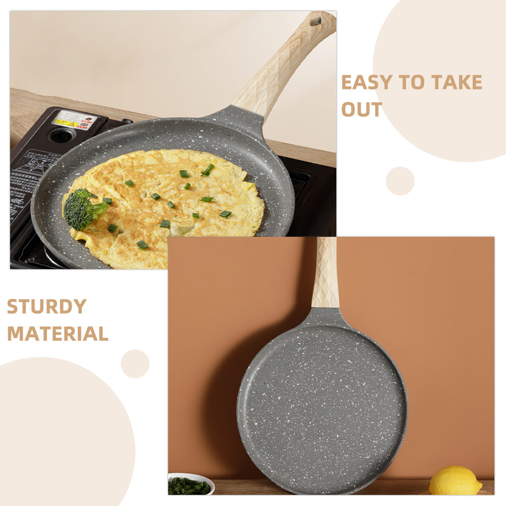 Crepe Maker Non Stick - Flat Nonstick Frying Pan Sturdy Crepe