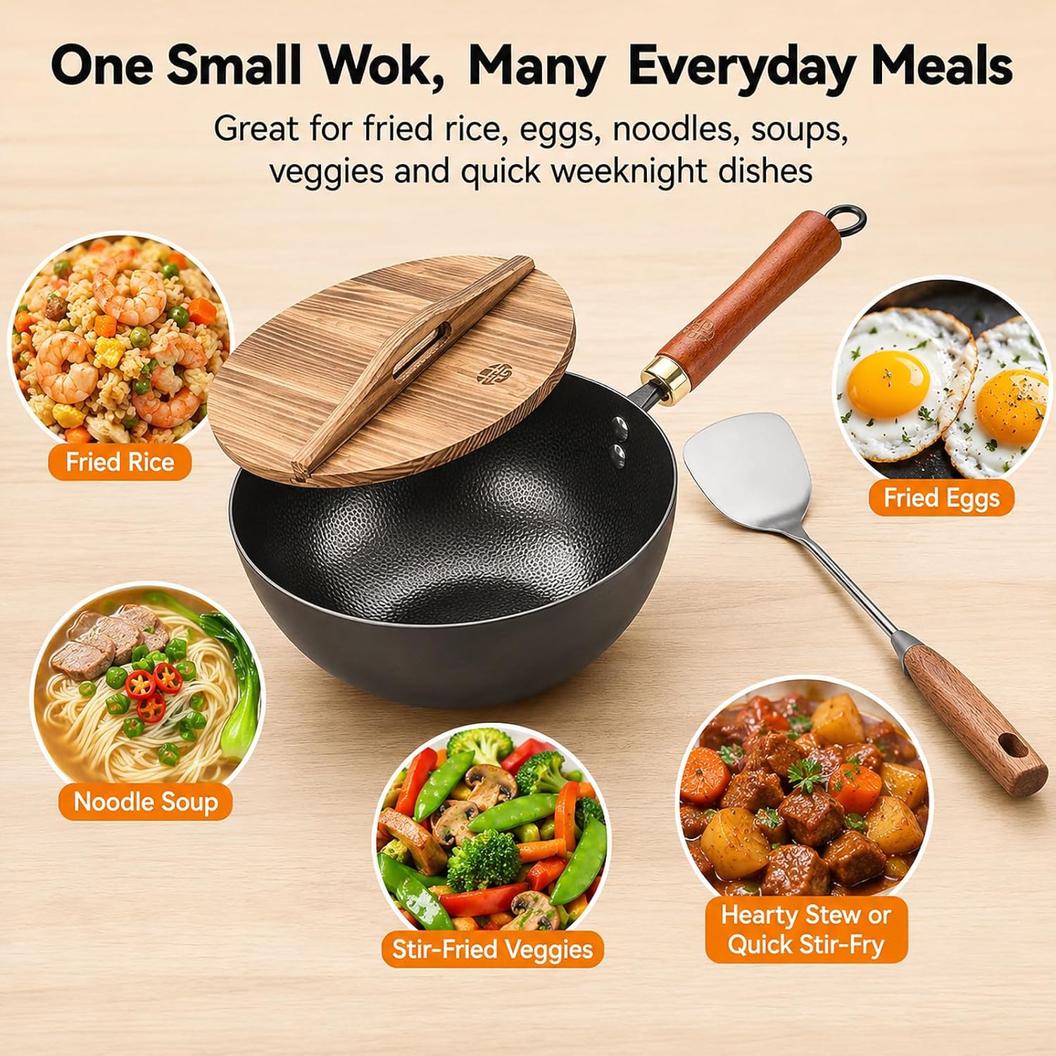 8.7-Inch Carbon Steel Mini Wok - Wok Electric Flat incelemesi ve fiyatı