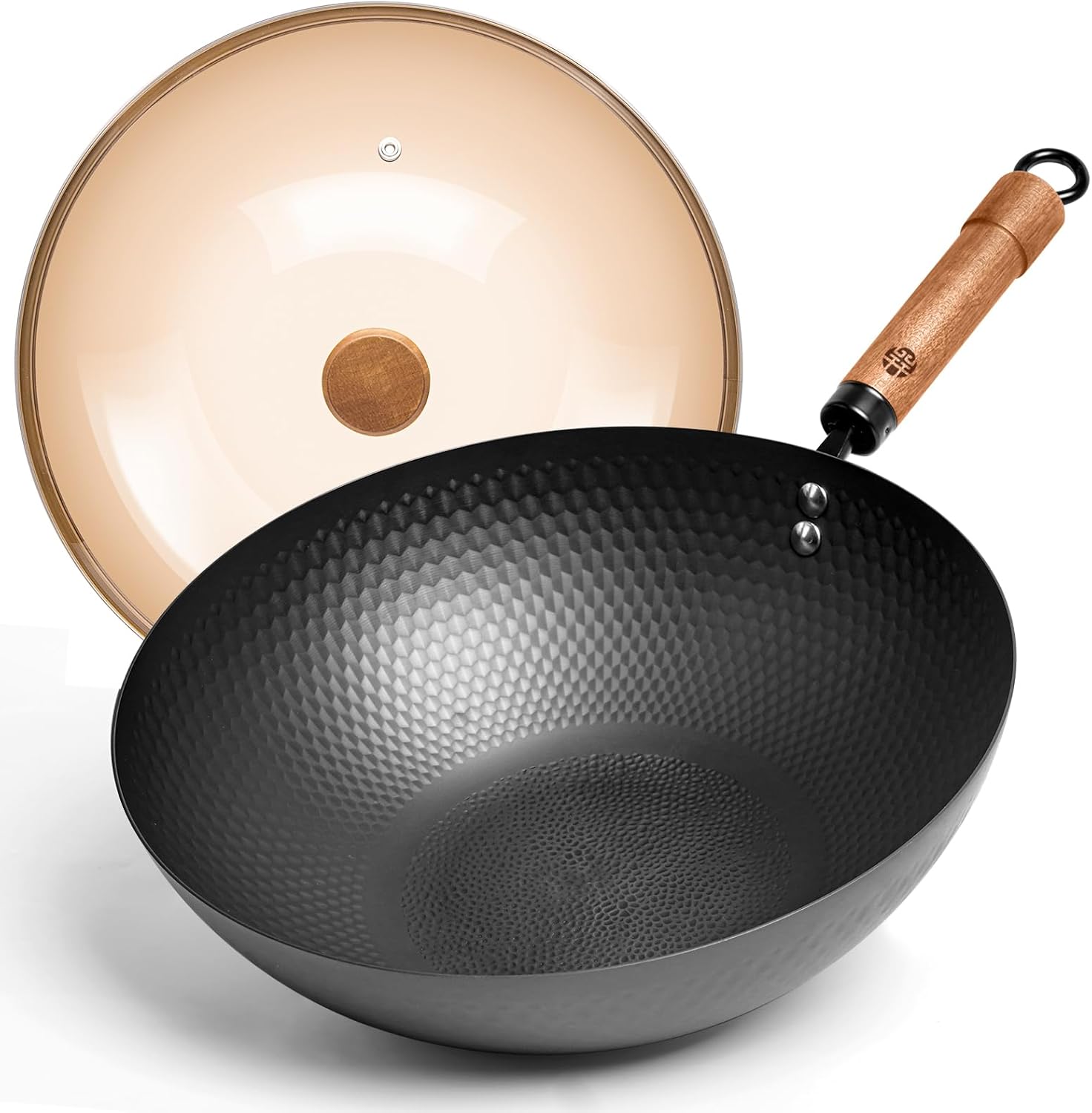Carbon Steel Wok Pan with Lid, - Wok Electric Flat incelemesi ve fiyatı