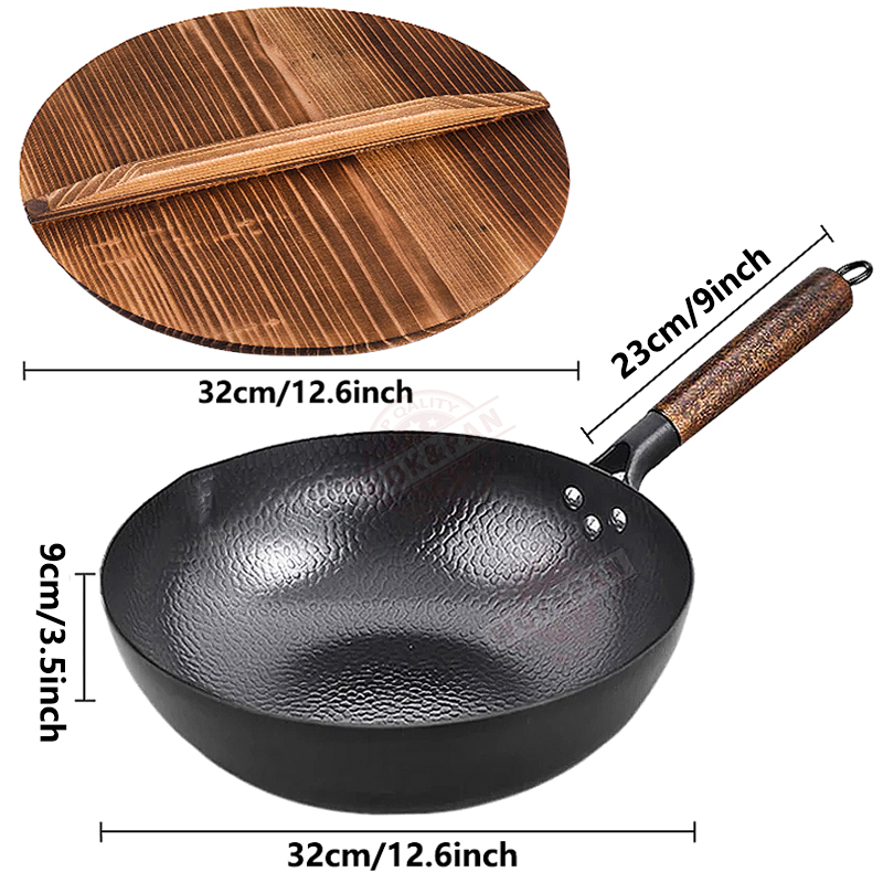 Carbon Steel Wok Pan 32cm Stir - Wok Electric Flat incelemesi ve fiyatı