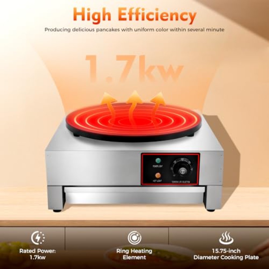 15.75inch Commercial Electric  - Crepe Maker Non Stick incelemesi ve fiyatı