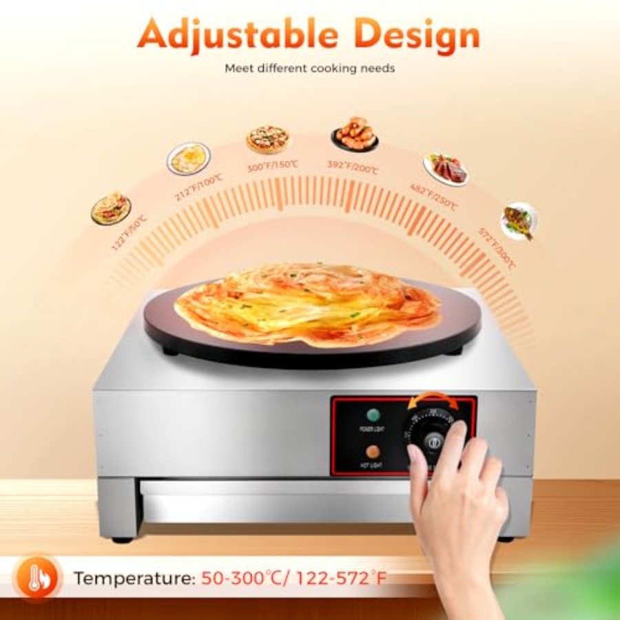 15.75inch Commercial Electric  - Crepe Maker Non Stick incelemesi ve fiyatı